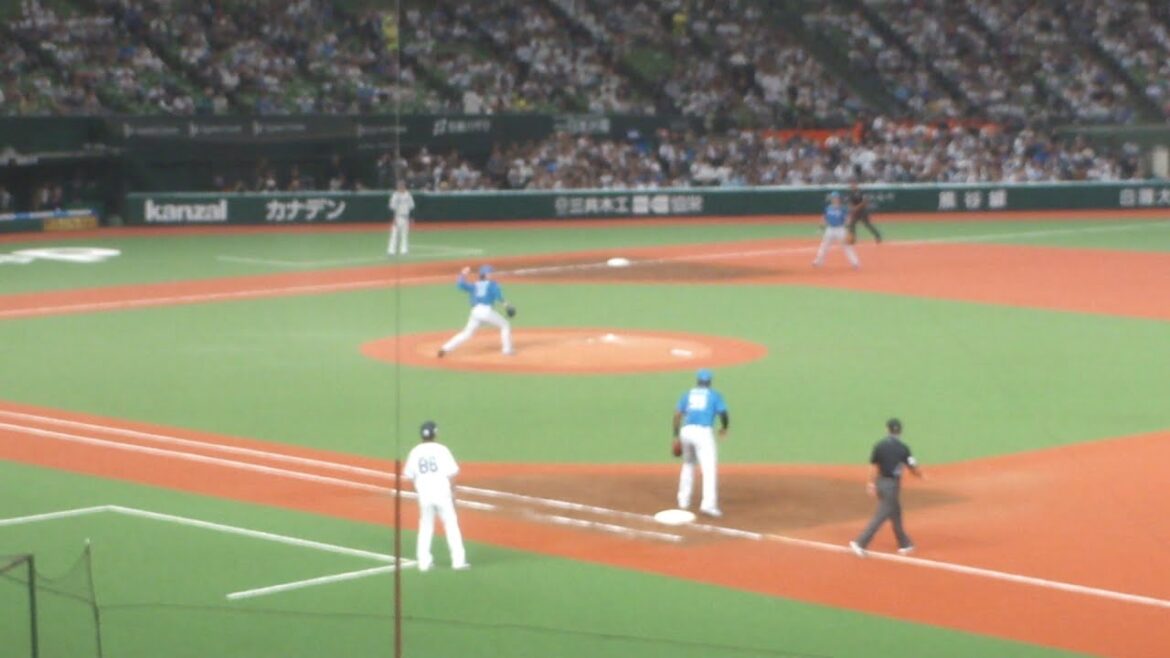 日本ハム 山﨑福也のキャッチによる、163のダブルプレー　西武 vs 日本ハム　2024年9月30日(月) ベルーナドーム