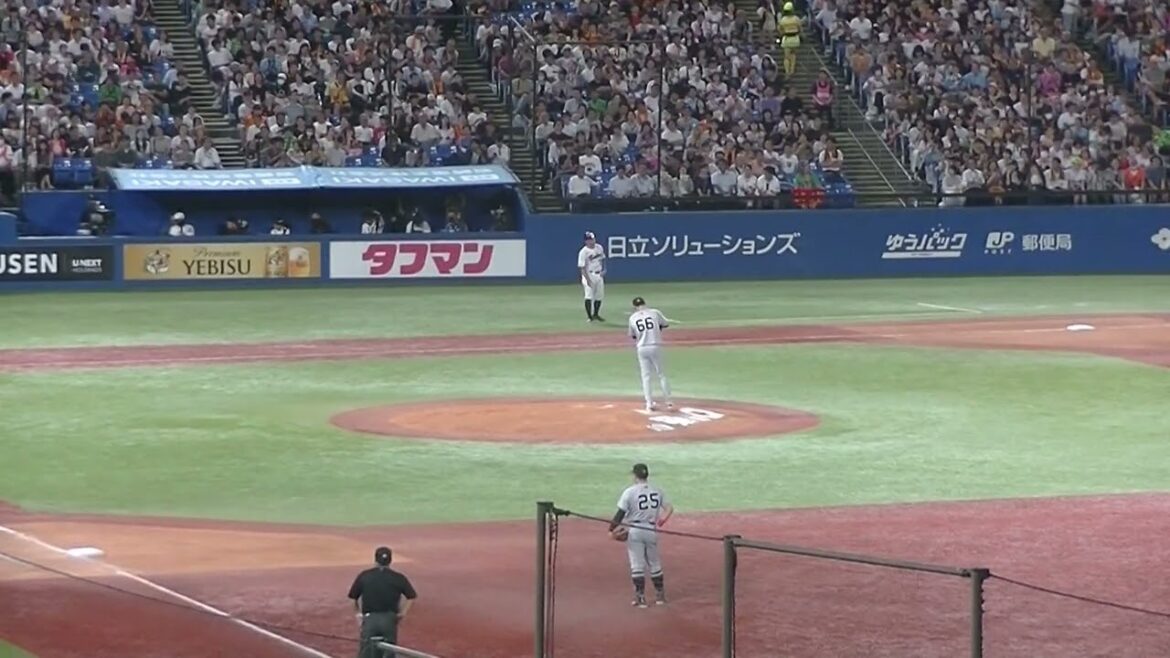 松本直樹 三振も岸田行倫が後ろへ逸らす【ヤクルトスワローズ対 読売ジャイアンツ2024年9月13日】