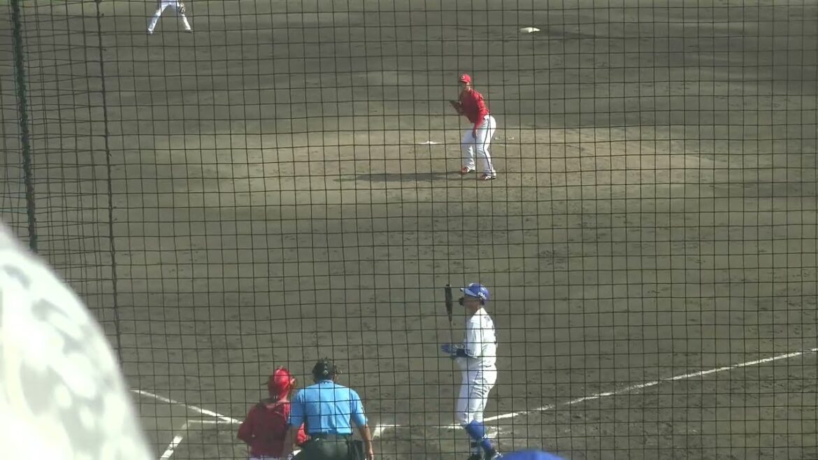 中日ドラゴンズ 高橋周平選手 第3打席 四球 フォアボール VS 広島東洋カープ 高橋昂也投手 2024/9/24 ナゴヤ球場