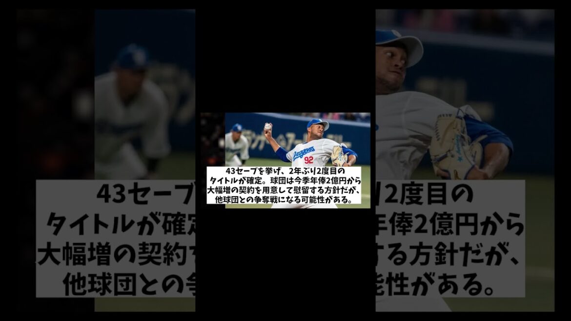 中日・ライデルマルティネス　来季の去就についてお気持ち表明・・・【野球情報】【2ch 5ch】【なんJ なんG反応】【野球スレ】