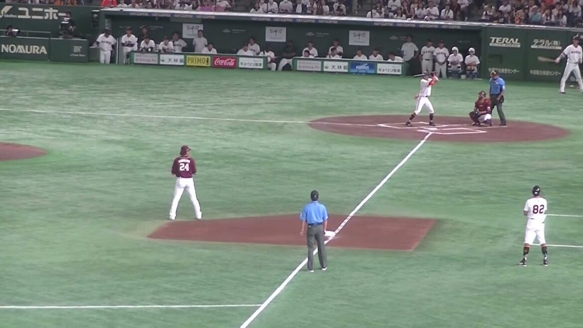 快足の舟越秀虎センター前ヒットを放つ【読売ジャイアンツ対 楽天ゴールデンイーグルス2024年9月22日】