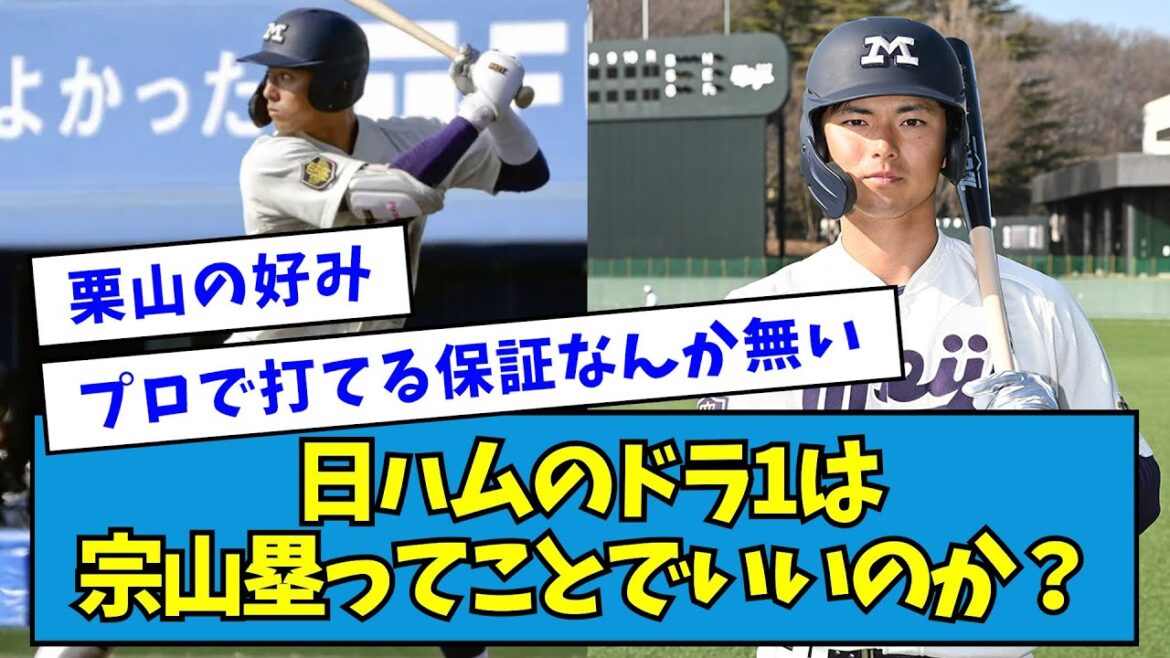 【栗山絶賛】日ハムのドラ1は宗山塁ってことでいいのか?【なんJ反応】 【栗山絶賛】日ハムのドラ1は宗山塁ってことでいいのか?【なんJ反応】