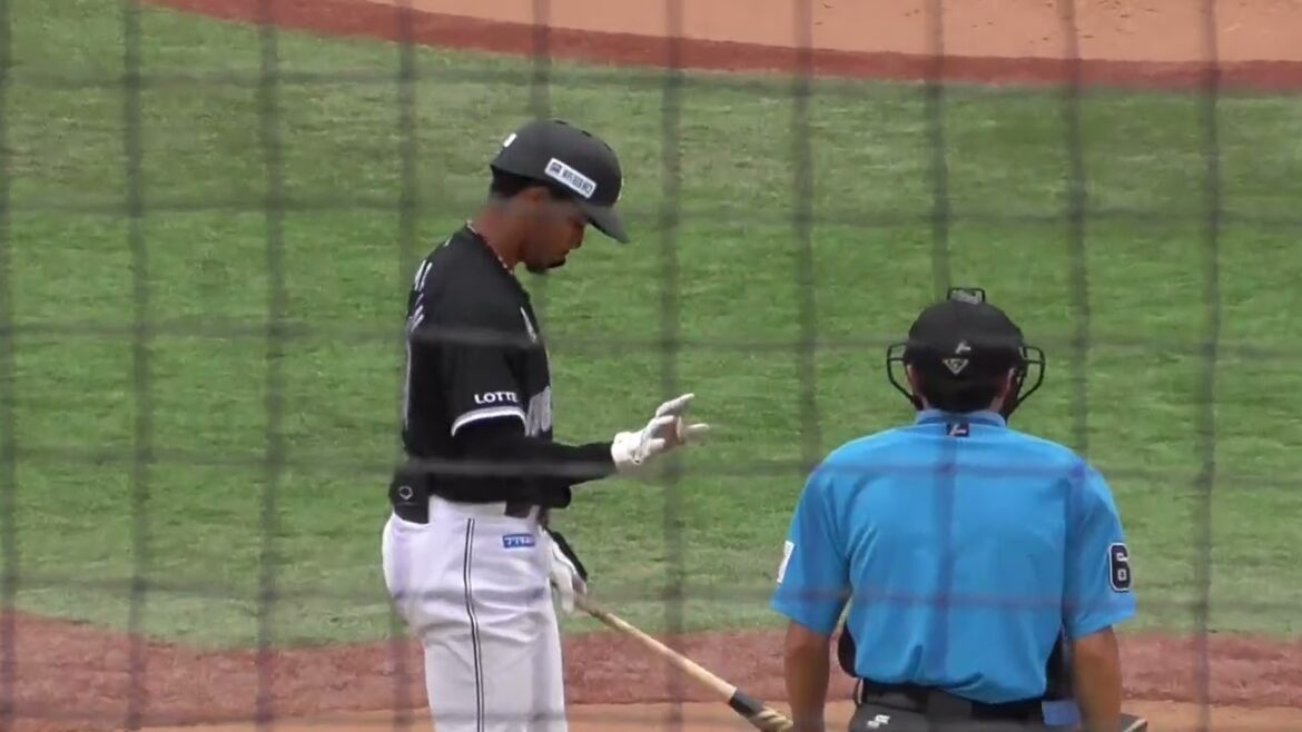 2024年9月28日イースタンリーグ  横浜DeNA ー 千葉ロッテ・  マーティン（弟） 選手の第1打席