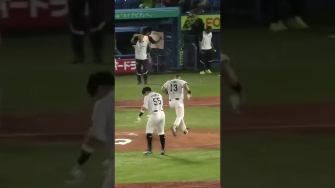 村上宗隆&オスナ、少年のようにはしゃぐw #東京ヤクルトスワローズ #shorts