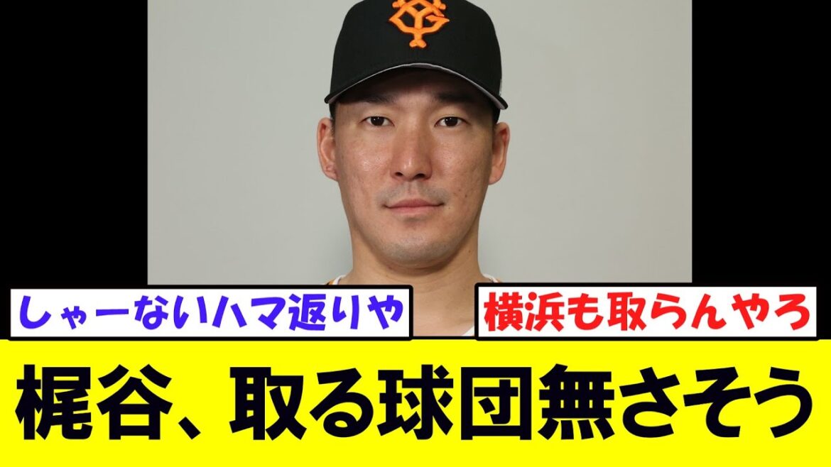 【悲報】巨人梶谷さん、ほぼ間違いなく戦力外だけど取りそうな所が無さそう