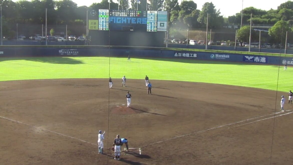 【ファイターズ】梅林優貴がヒットで繋いで満塁となる（2024年9月11日 日本ハムファイターズ 対 千葉ロッテマリーンズ 鎌ヶ谷）