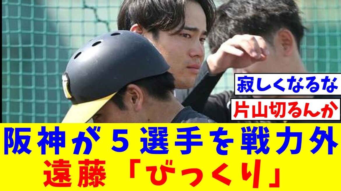 【阪神】加治屋蓮、岩田将貴、片山雄哉、遠藤成、高浜祐仁の５選手に戦力外　遠藤「びっくり」【なんJ反応】【プロ野球反応集】【2chスレ】【5chスレ】