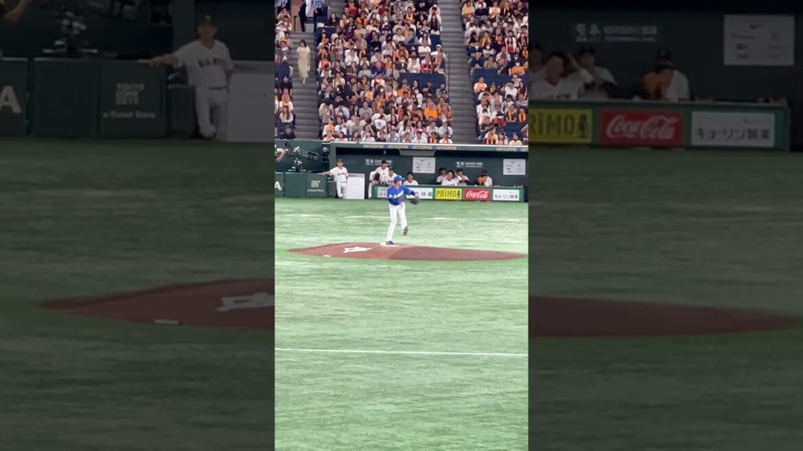 東京中日💫松木平ルーティン✨東京ドーム初先発🎉✨東京ドーム　レフトビジター2024.9.16 読売戦 1-7負け 借金17 🔥#立浪  #中日 #読売