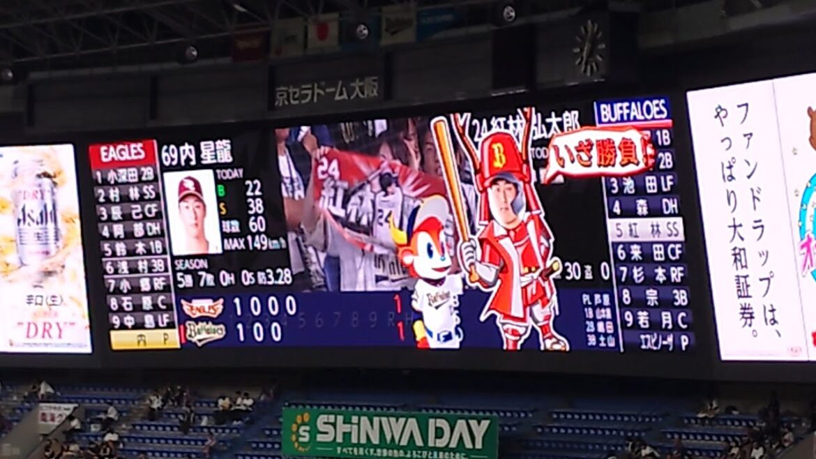 紅林弘太郎 選手 ｢FRUITS ZIPPER  超めでたいソング 〜こんなに幸せでいいのかな？〜｣ 偶数打席 登場曲 オリックス･バファローズ 選手 ビジョン映像 @ 京セラドーム 2024