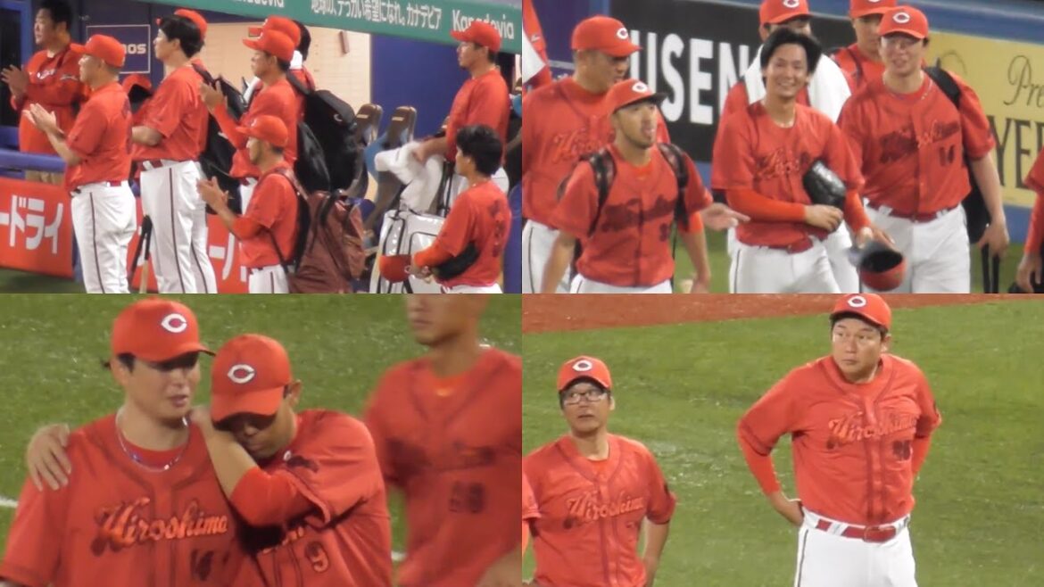 森浦さんのナイスボケにカープナインの笑顔が戻る！神宮最終戦、熱いカープファンへ感謝のご挨拶！2024年10月3日