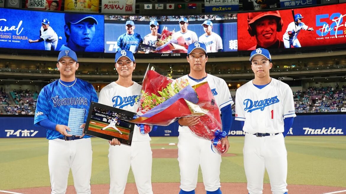 #加藤翔平 選手 #砂田毅樹 投手 引退セレモニー＆終了直後インタビュー #Dragons_Inside
