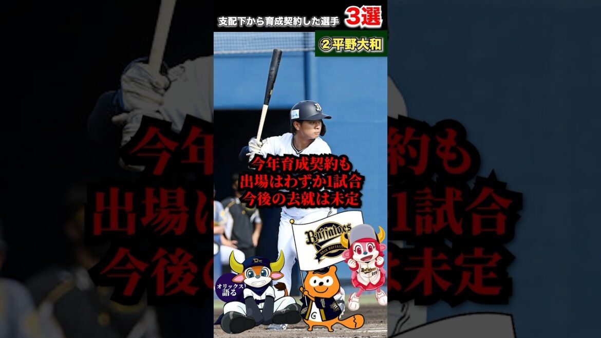 【ほぼ片道切符】超シビア！中嶋政権で支配下から育成契約を結んだ選手3選【オリックスバファローズ】