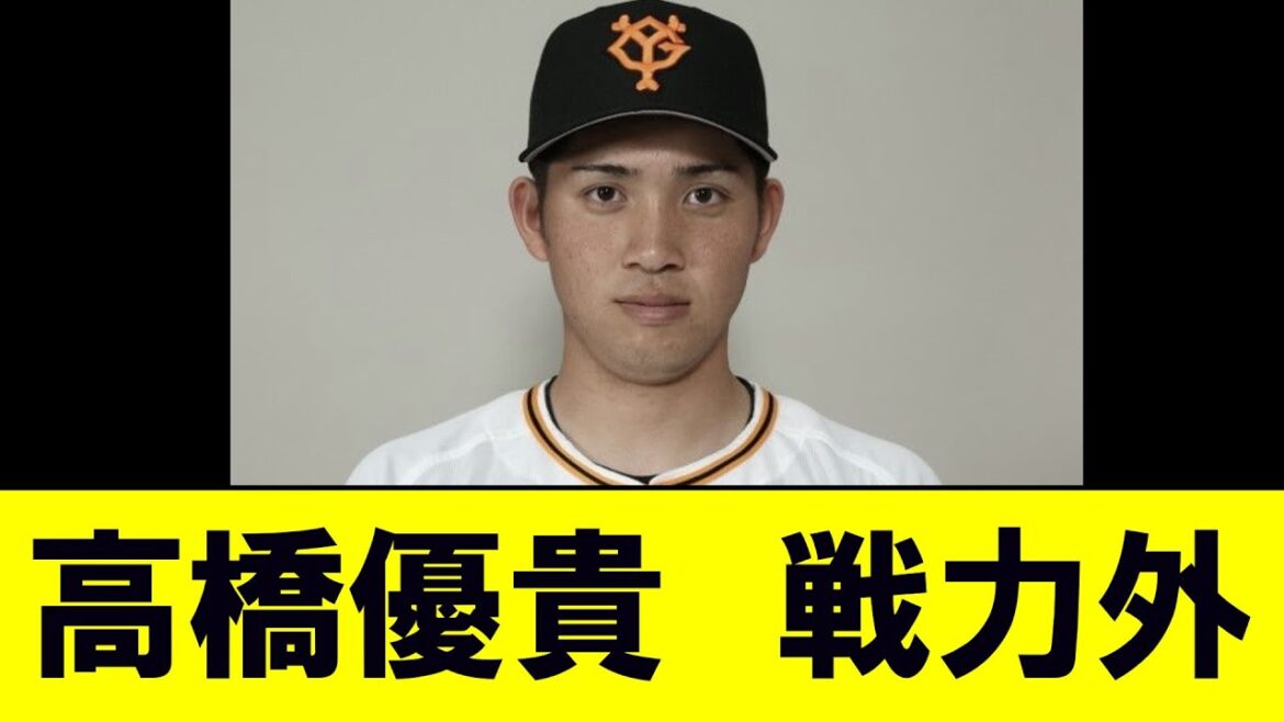 【巨人】18年ドラ１高橋優貴が戦力外
