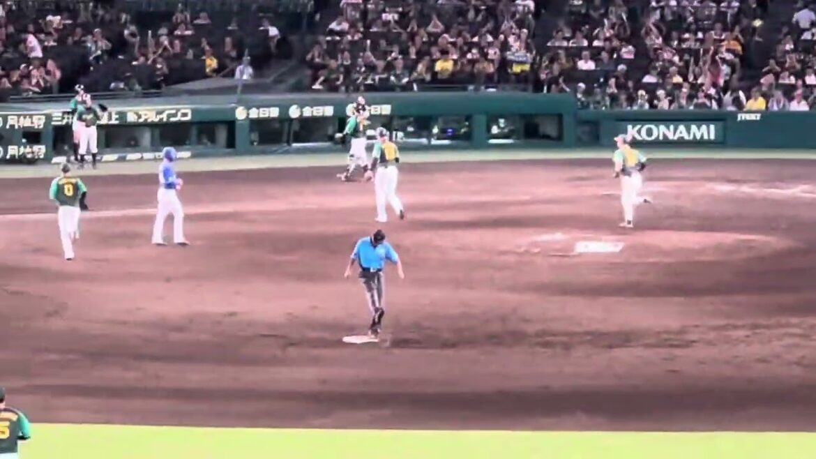 【優に優しい阪神ファン】抑えた！阪神ファン拍手で応援の聖地　#阪神タイガース 岩崎優 投手なんとか同点でマウンドを降りる！ 24.7.27. #阪神甲子園球場