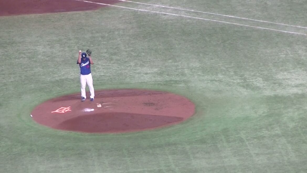 浅野翔吾をショートゴロに打ち取る福谷浩司（2024年8月23日 読売ジャイアンツ 対 中日ドラゴンズ）