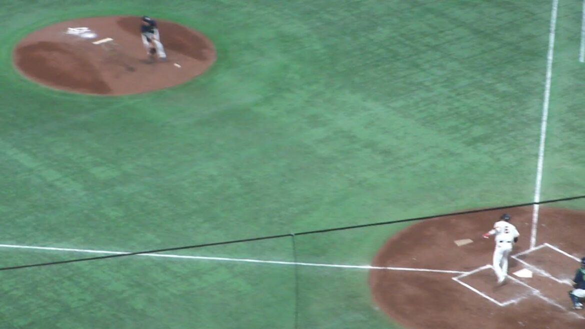 ヤクルト 高橋奎二のキャッチによる、143のダブルプレー　ヤクルト vs 巨人　2024年9月13日(金) 神宮球場