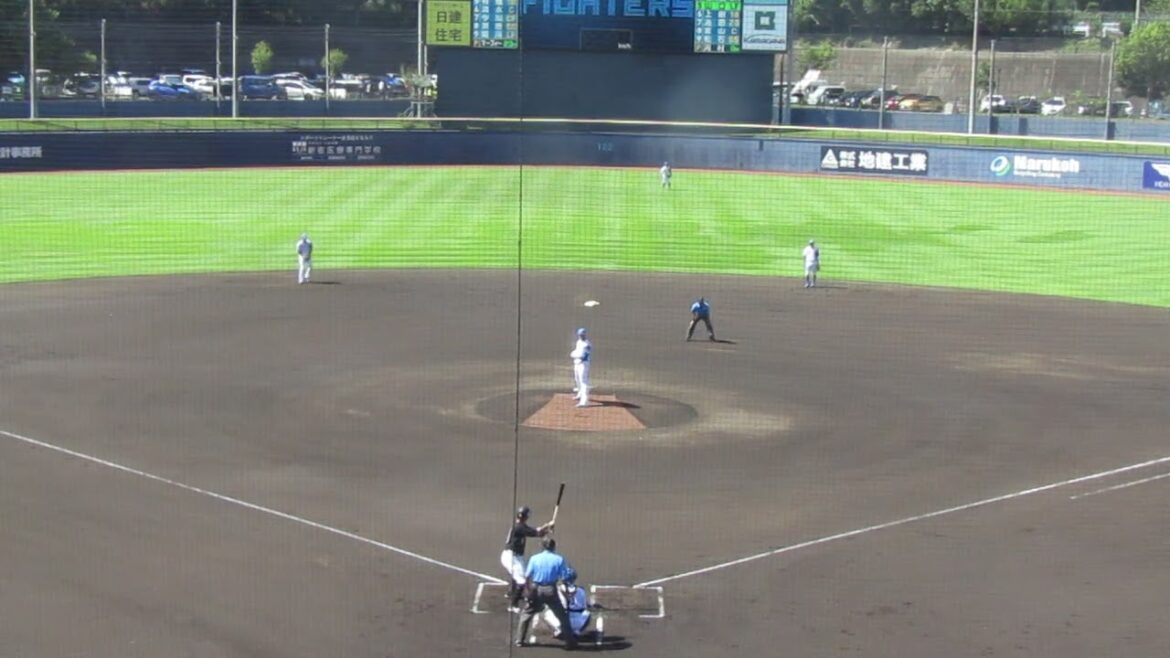 【ファイターズ】マーフィー  マリーンズ山口航輝をライトフライに打ち取る（2024年9月11日 日本ハムファイターズ 対 千葉ロッテマリーンズ 鎌ヶ谷）