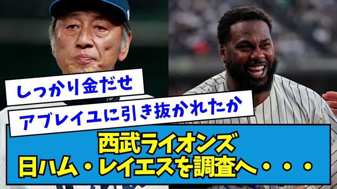 【争奪戦か】西武ライオンズ、日ハム・レイエスを調査へ・・・【なんJ反応】 【争奪戦か】西武ライオンズ、日ハム・レイエスを調査へ・・・【なんJ反応】