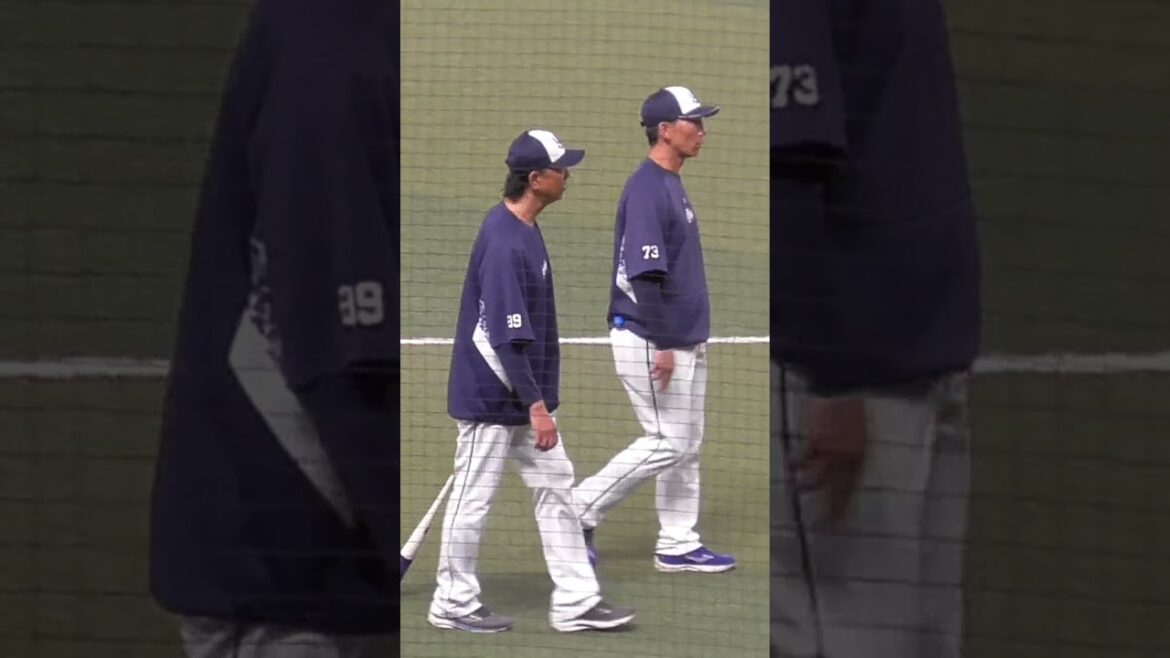 伊藤 智仁 & 嶋 基宏　コーチ　#東京ヤクルトスワローズ #shorts