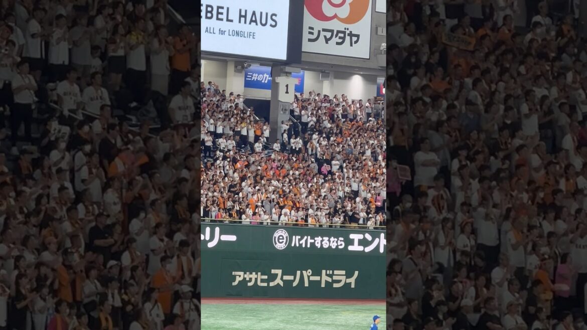 東京読売💫増田大輝✨✨東京ドーム　レフトビジター2024.9.16 読売戦 1-7負け 借金17 🔥#立浪  #中日 #読売