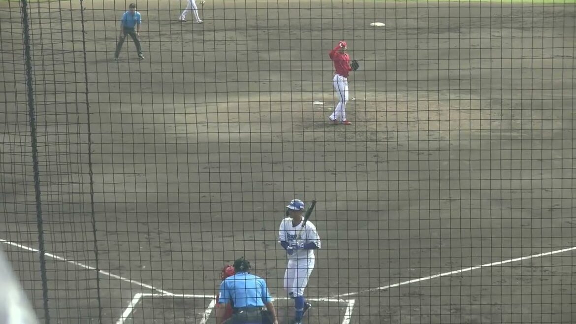 中日ドラゴンズ 高橋周平選手 第1打席 フェンス際まで伸びるレフトフライ VS 広島東洋カープ 遠藤淳志投手 2024/9/24 ナゴヤ球場