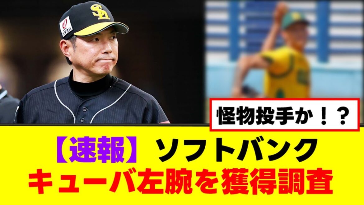 【速報】ソフトバンク、キューバ左腕を獲得調査るww【なんJまとめ】【2ch 5ch】
