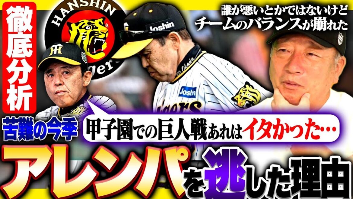 【徹底分析】岡田阪神がアレンパをなぜ逃したのか？三振数が増え思う策ができない…投打の連覇を逃した要因を語ります！