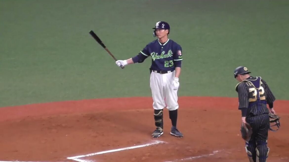 青木 宣親　センターへの大飛球　#東京ヤクルトスワローズ