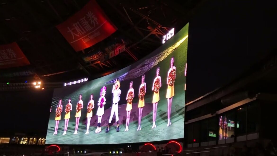 20241004　試合後の締めくくり　福岡ｿﾌﾄﾊﾞﾝｸﾎｰｸｽ主催試合@みずほPayPayﾄﾞｰﾑ福岡･外野ﾗｲﾄ