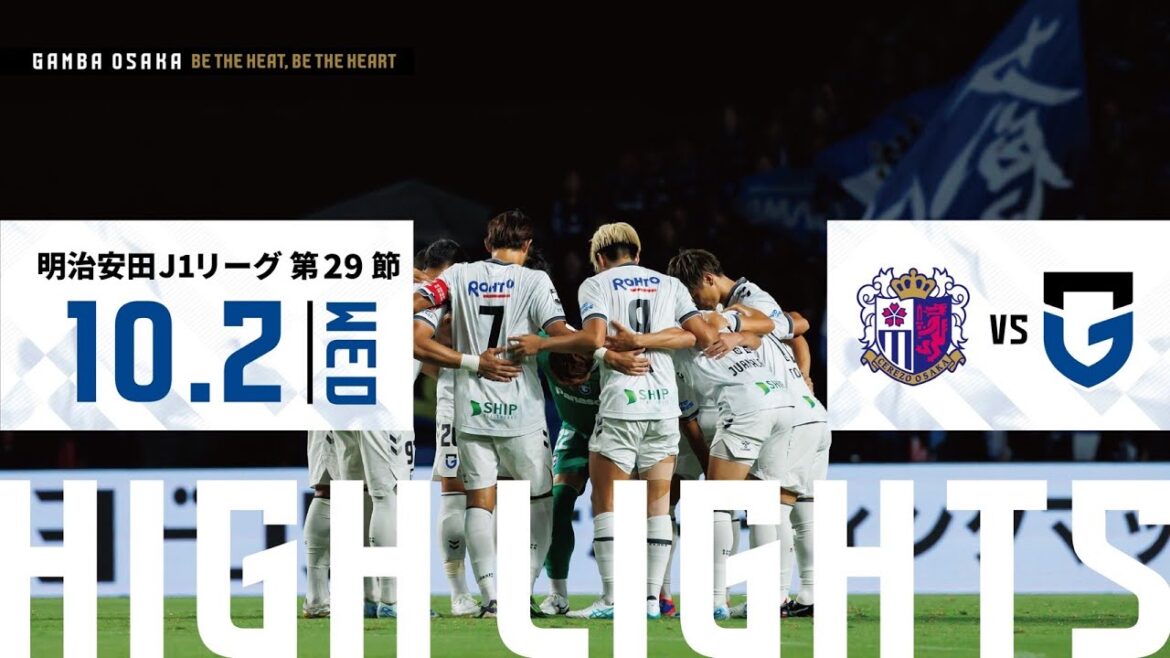【セレッソ大阪 vs ガンバ大阪 ハイライト】2024.10.2 明治安田J1リーグ 第29節