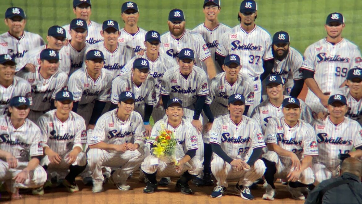 【笑いあり、寂しさありの神宮最終戦】山崎晃大朗を高津監督がイジる 神宮最終戦スピーチと山崎晃大朗引退セレモニー ノーカット映像 東京ヤクルトスワローズ プロ野球 2024.10/3