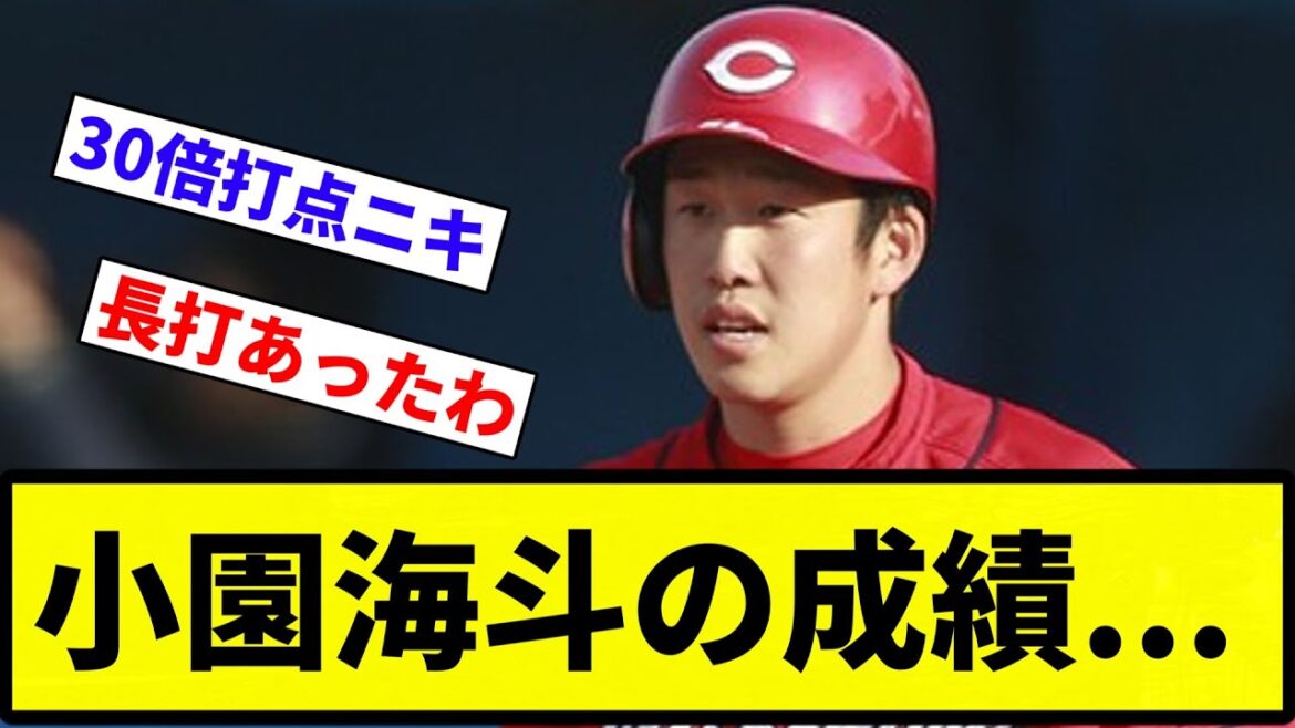 【よーやっとる】小園海斗　.278 2本61打点.OPS649【反応集】【プロ野球反応集】