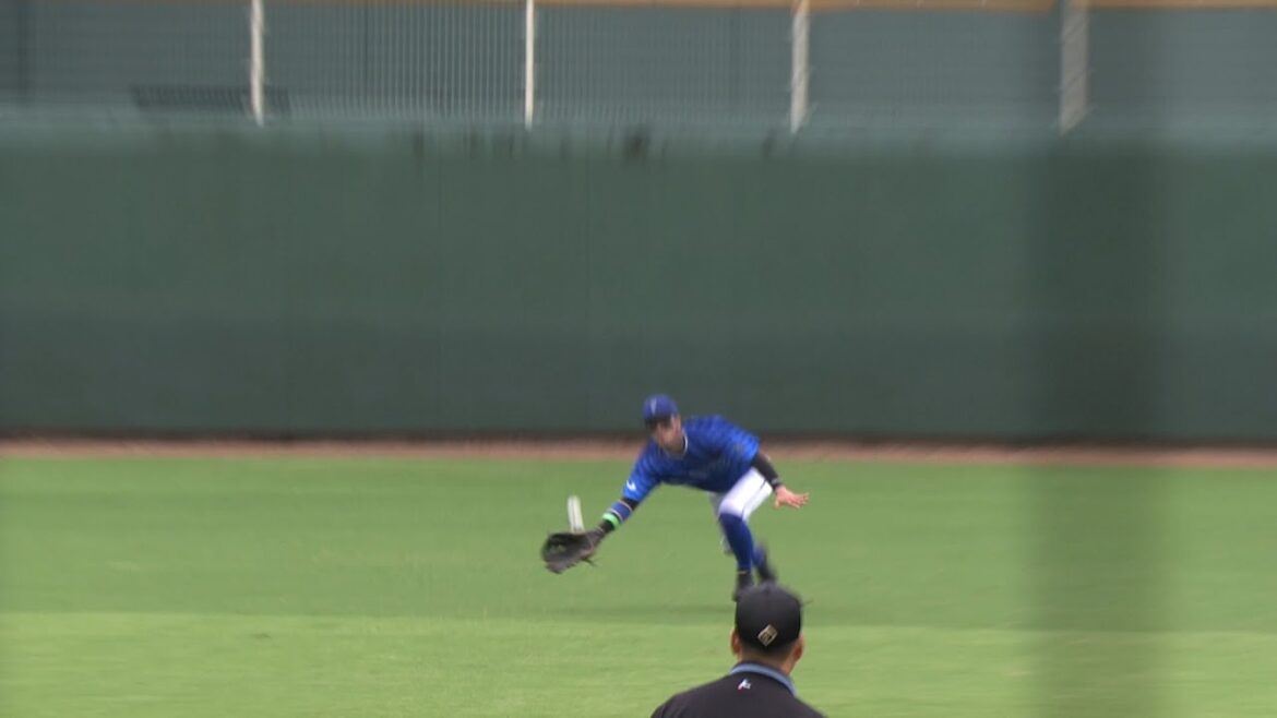 魅せる!2回裏、センター・関根大気もダイビングキャッチ! -2024年プロ野球ファーム日本選手権- 魅せる!2回裏、センター・関根大気もダイビングキャッチ! -2024年プロ野球ファーム日本選手権-