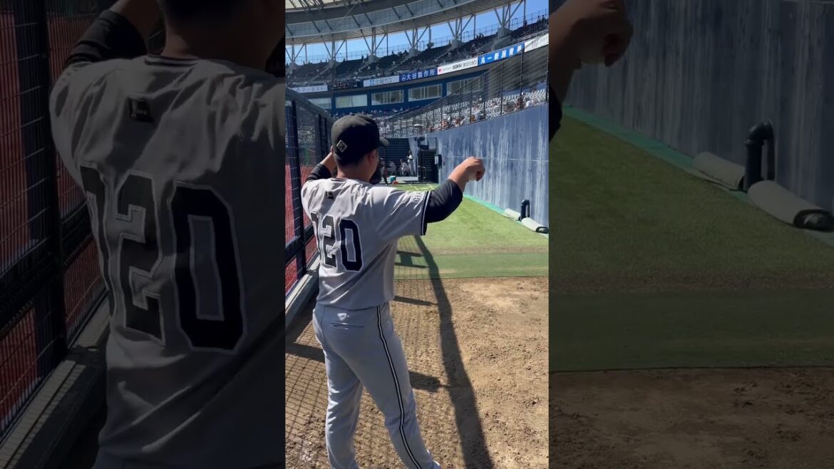 2024.8.1 戸田懐生 ブルペン投球 #giants #戸田懐生 #ブルペン投球