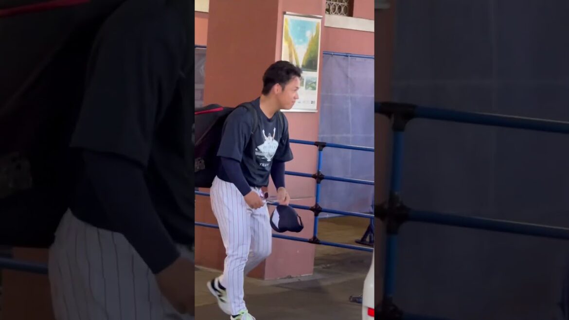 小川泰弘選手キター！みんな青木宣親Tシャツ