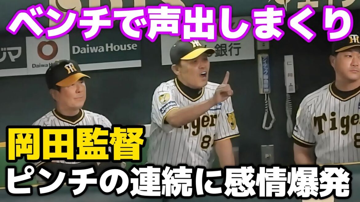 【本日のどんでんまとめ】「こっちはワンチャンスやった、はっきり言うて」天王山の一戦に岡田監督もベンチでヒートアップ！ベンチから声出しまくりで感情が爆発！2024.9.22