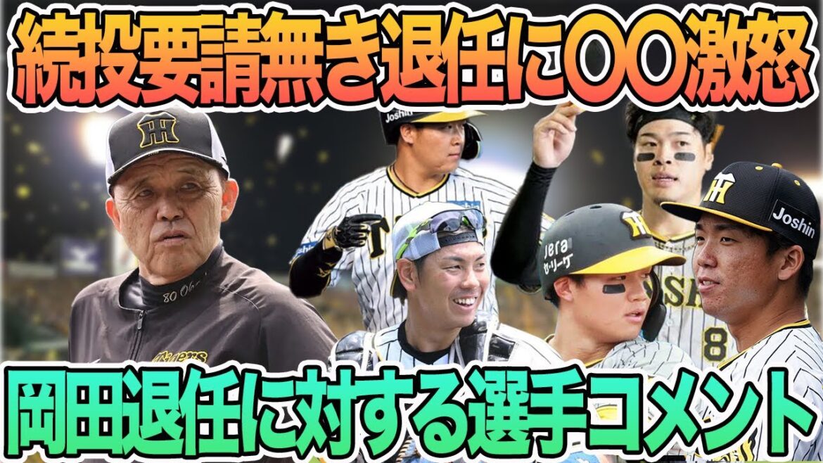 【岡田監督の続投要請なき退任に〇〇が激怒】岡田監督退任に対する選手コメント 阪神タイガース 【岡田監督の続投要請なき退任に〇〇が激怒】岡田監督退任に対する選手コメント 阪神タイガース