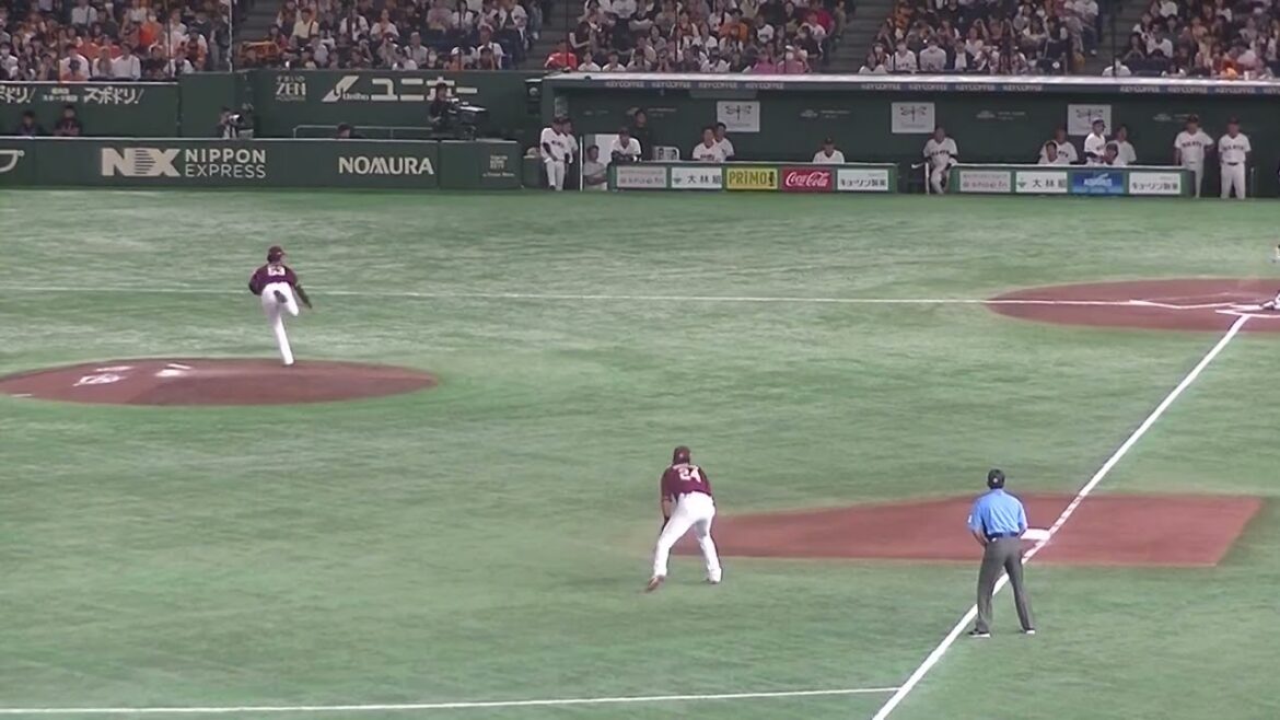 フォアボールを選ぶ郡拓也【読売ジャイアンツ対 楽天ゴールデンイーグルス2024年9月22日】