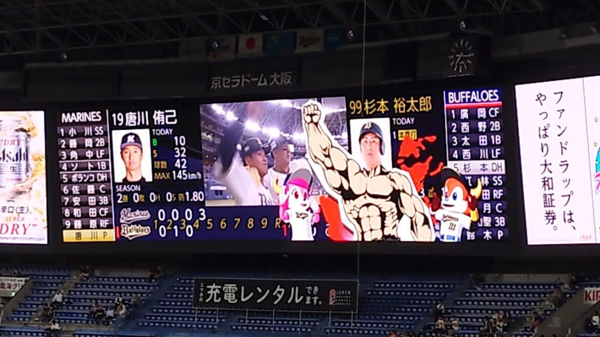 杉本裕太郎 選手 ｢上木彩矢  ピエロ｣ 偶数打席 登場曲 オリックス･バファローズ 選手 ビジョン映像  演出 @ 京セラドーム 2024