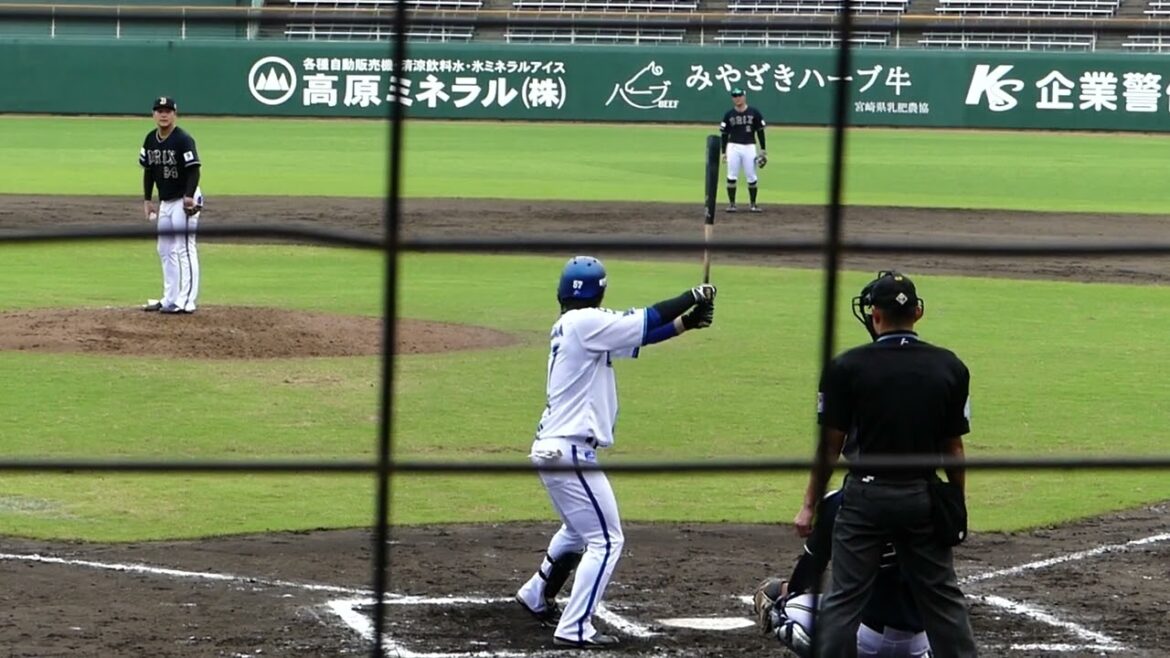 2024年10月みやざきフェニックスリーグ 横浜DeNA－オリックス 8回裏・東妻 純平 選手の第2打席