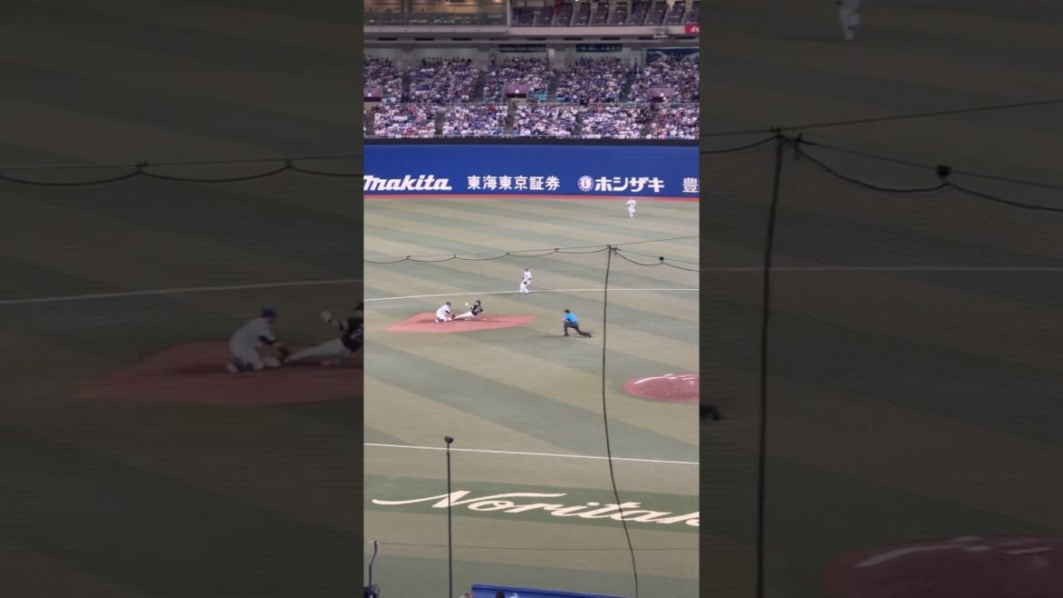 バズーカ砲カトタク❤️‍🔥交流戦🌈ナゴヤドーム2024.6.4 ソフトバンク戦　2-3負け🥲髙橋宏斗試合作るも、同点で9回ライデル打たれる😨 内野S100番台上段より #ビシエド