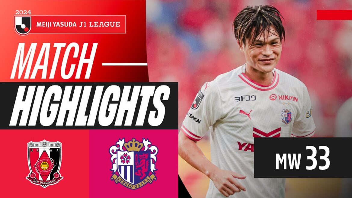 Hirotaka Tameda Turns Hero! | Urawa Reds 0-1 Cerezo Osaka | 2024 J1 LEAGUE HIGHLIGHTS | MW 33 Hirotaka Tameda Turns Hero! | Urawa Reds 0-1 Cerezo Osaka | 2024 J1 LEAGUE HIGHLIGHTS | MW 33