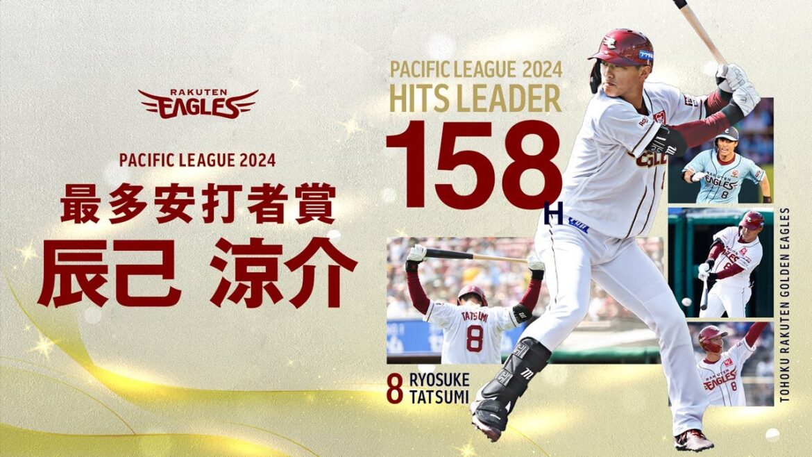 辰己涼介選手が最多安打者賞を獲得！！