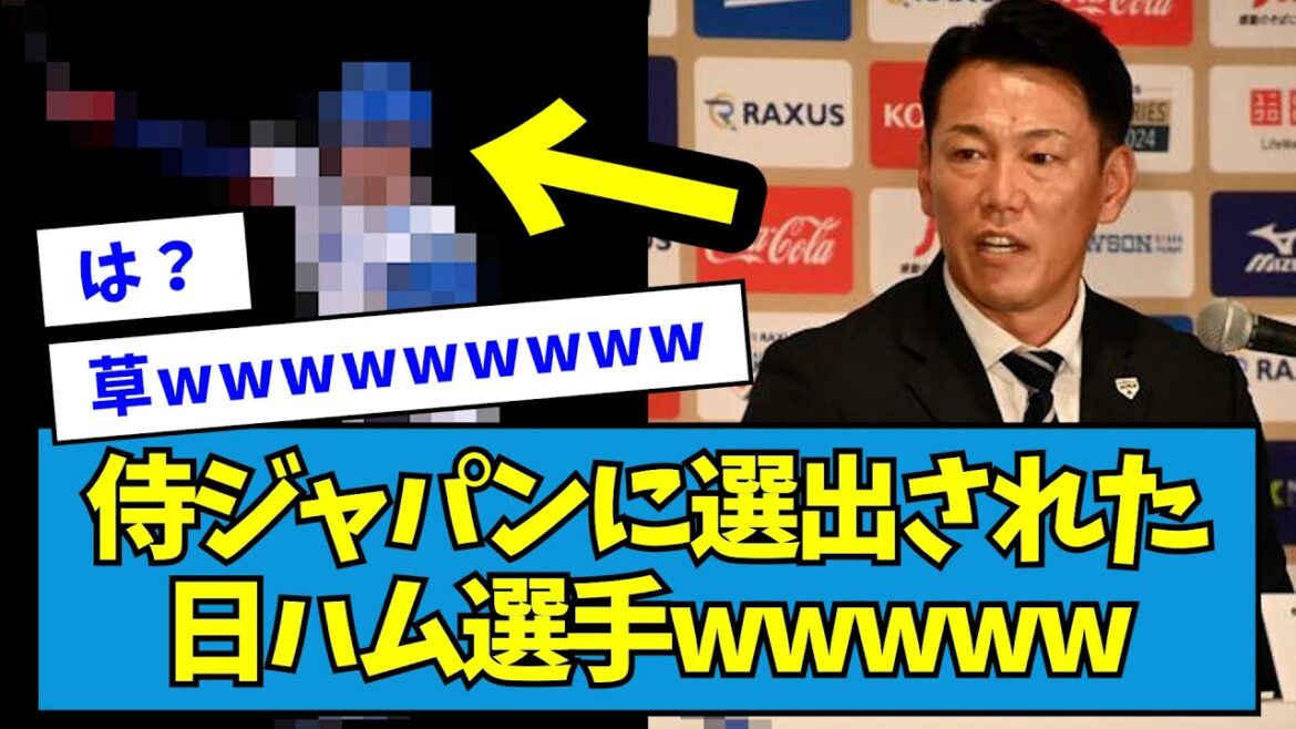 【予想外】侍ジャパンに選出された日ハム選手wwwww【なんJ反応】