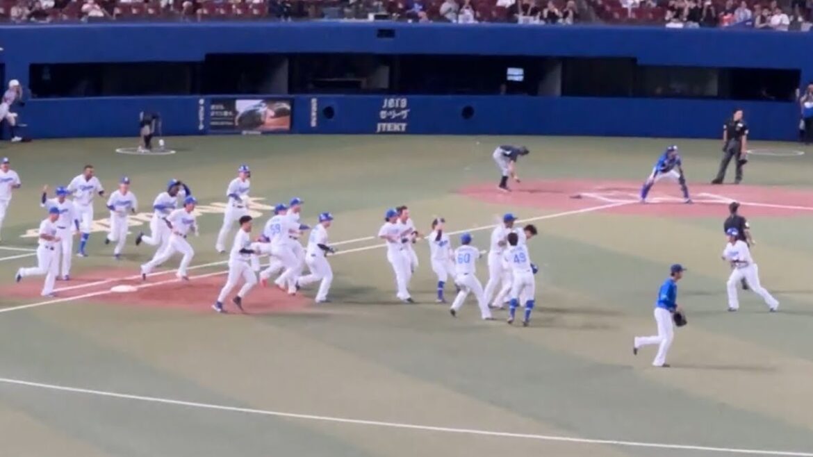 【中日ドラゴンズ 田島慎二 引退試合】９回裏サヨナラ勝ちの瞬間　福永 内野安打！◯中日ドラゴンズ対横浜DeNAベイスターズ(2024/10/05 バンテリンドーム)