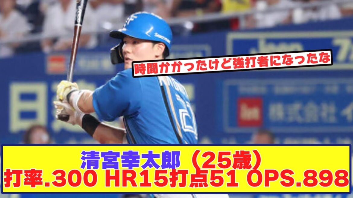 清宮幸太郎（25歳）　打率3割でシーズンを終える 【なんJ野球反応まとめ】