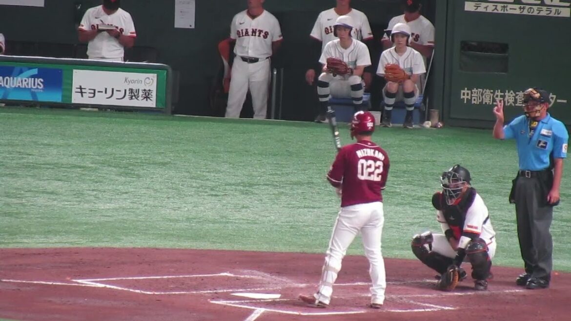 【イーグルス】水上桂の打撃フォーム2024年9月22日 イースタンリーグ 東北楽天ゴールデンイーグルス