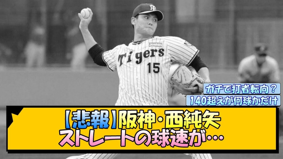 【悲報】阪神・西純矢 ストレートの球速が…【なんJ/2ch/5ch/ネット 反応 まとめ/阪神タイガース/岡田監督】