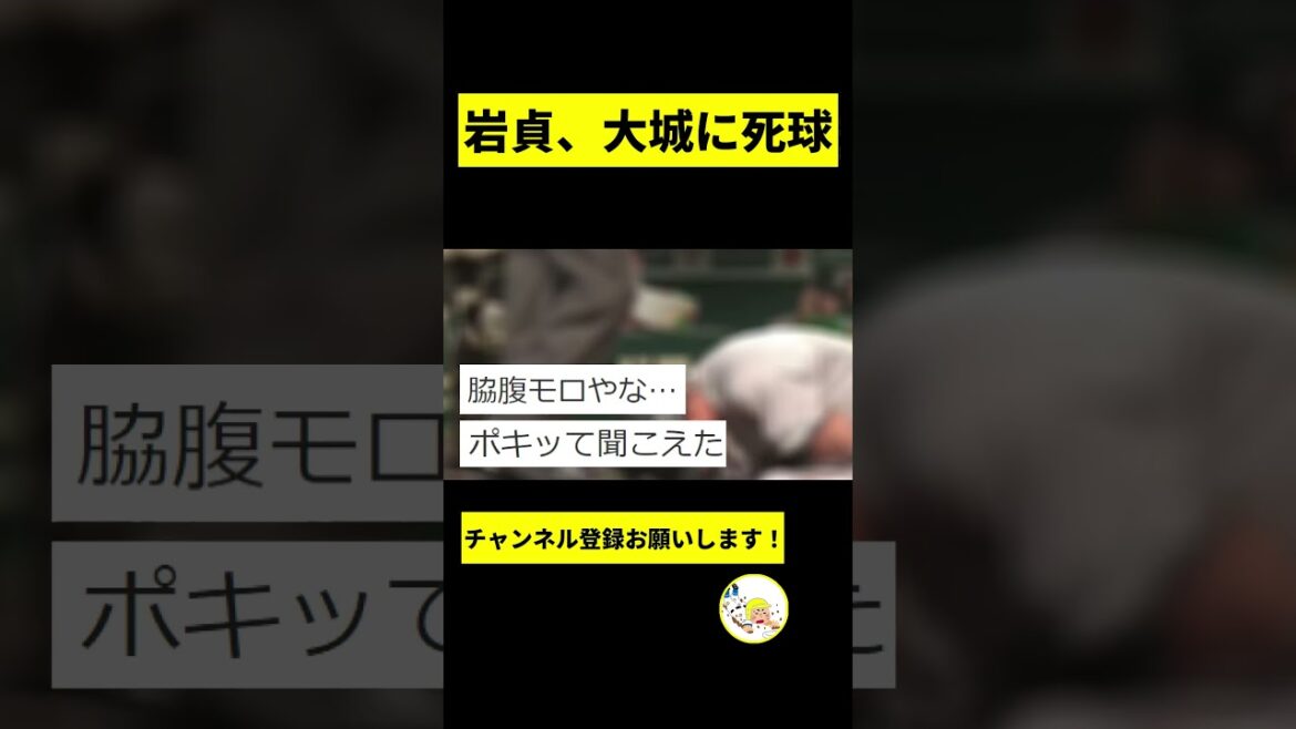 【阪神】岩貞が大城を当ててしまう...【2chスレ】