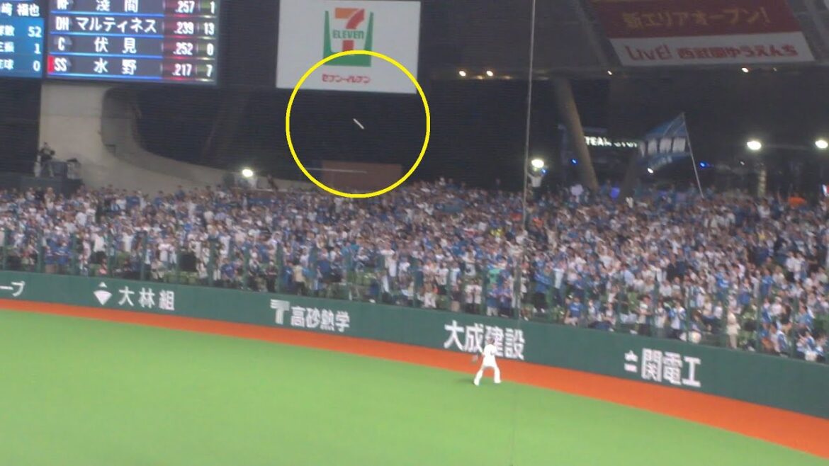 日本ハム 水野達稀 もう少しでホームランの惜しい当たり　岸潤一郎はナイスプレー　西武 vs 日本ハム　2024年9月30日(月) ベルーナドーム